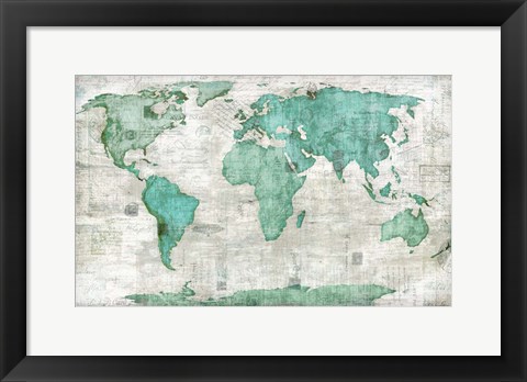 Framed World Print
