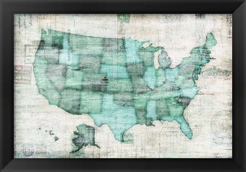Framed USA Print
