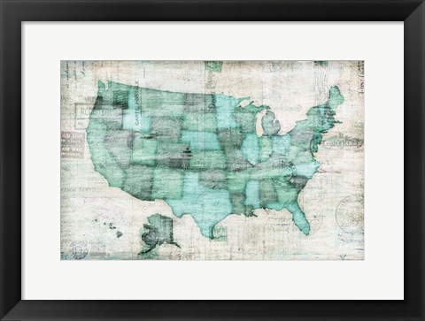 Framed USA Print