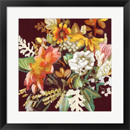 Framed Posy I Print