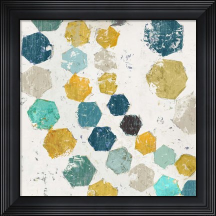 Framed Hexagon I Print