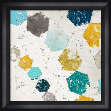 Framed Hexagon II Print