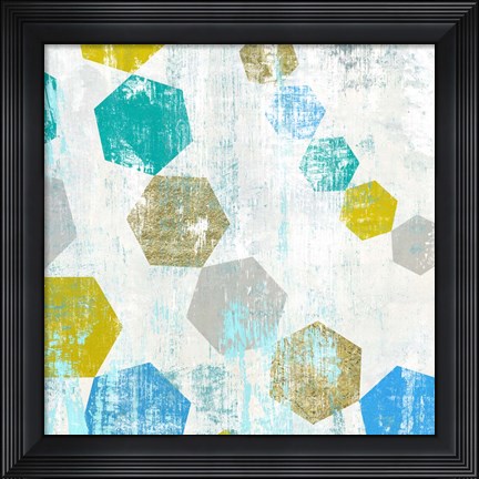 Framed Hexagon III Print