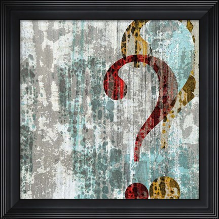 Framed Question Print