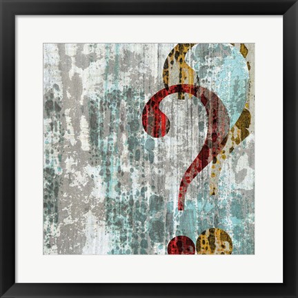 Framed Question Print
