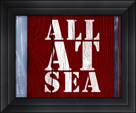 Framed All at Sea Print