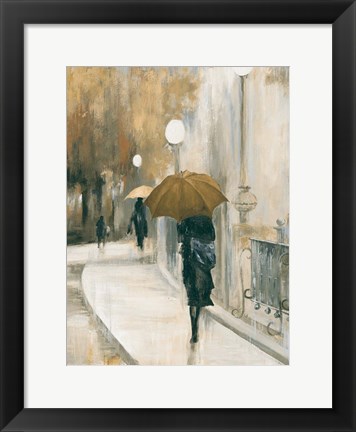 Framed Morning Avenue II Print