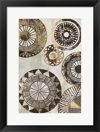 Framed African Rings II Print