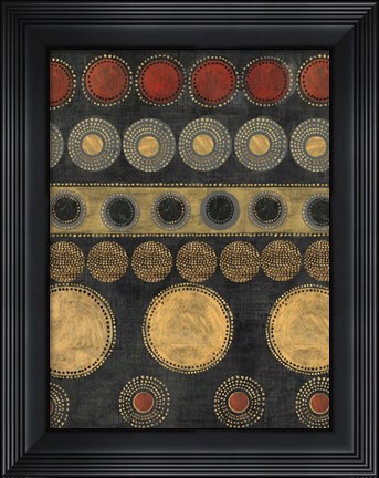 Framed Gold Rings II Print