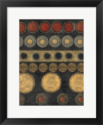 Framed Gold Rings II Print