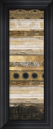 Framed Klimt Dots I Print