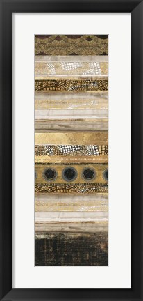 Framed Klimt Dots I Print