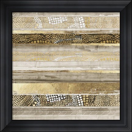 Framed Klimt Stripes Print