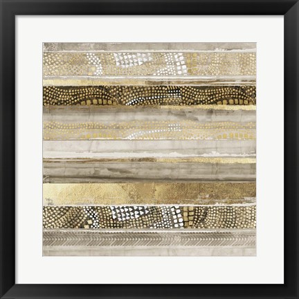 Framed Klimt Stripes Print