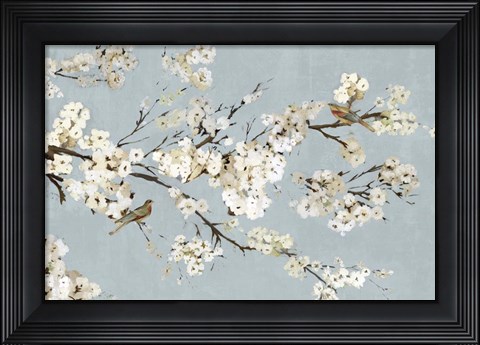 Framed Kimono with Birds I Print