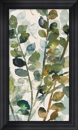 Framed Fall Leaves II Print