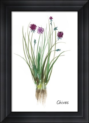 Framed Chives Print