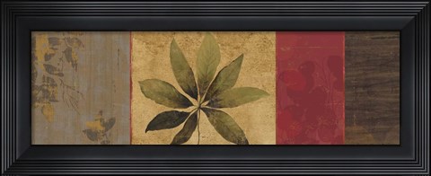 Framed Leaf Impressions I Print