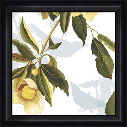 Framed Lemon Floral Print