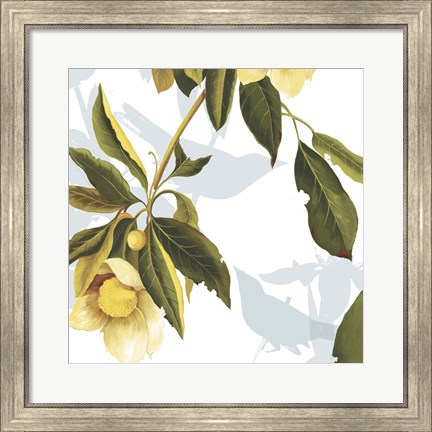 Framed Lemon Floral Print