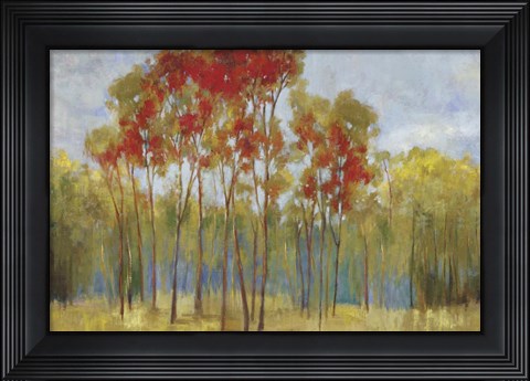 Framed Touches of Red Print
