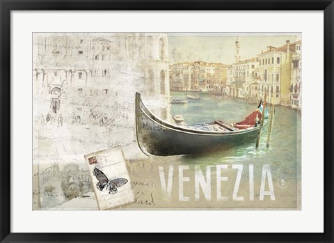 Framed Venezia Butterfly Print