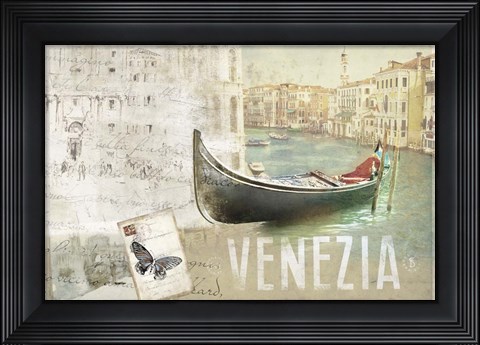 Framed Venezia Butterfly Print