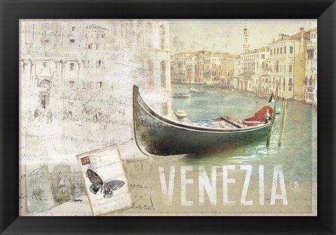 Framed Venezia Butterfly Print