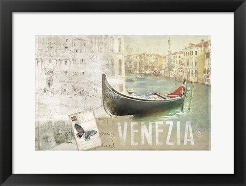 Framed Venezia Butterfly Print