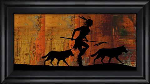 Framed Narrow Fire Print