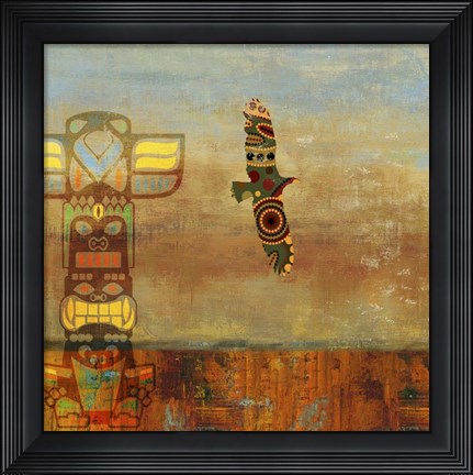 Framed Falling Feather Print