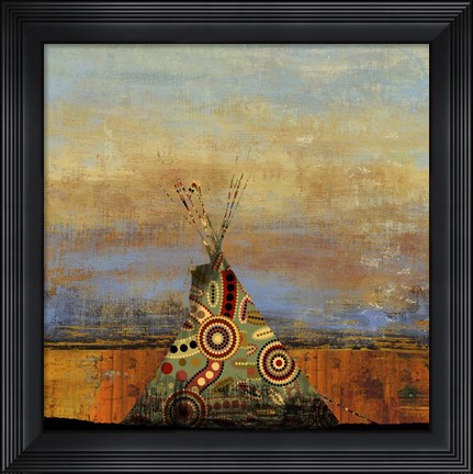 Framed Blue Face Print