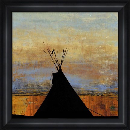 Framed Sharp Mountain Print