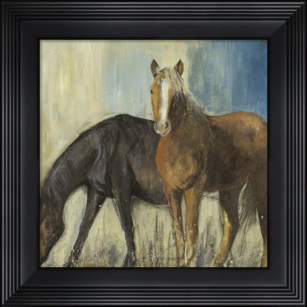 Framed Horses II Print