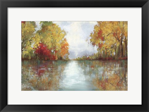 Framed Forest Reflection Print