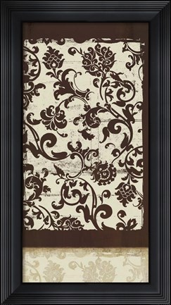 Framed Espresso and Cream II Print