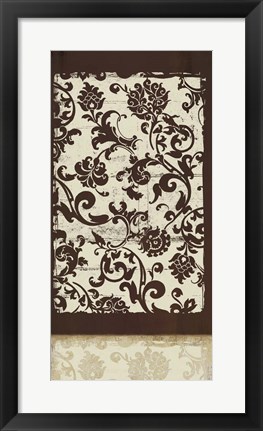 Framed Espresso and Cream II Print