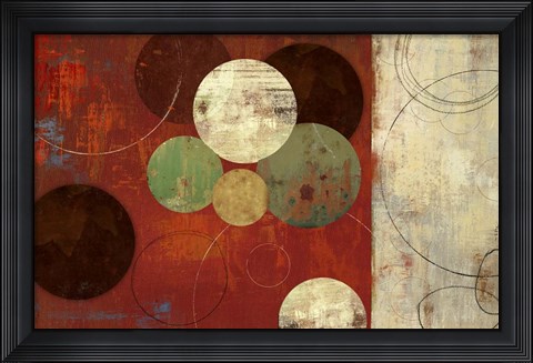 Framed Round and Round Print