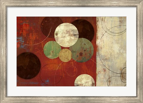 Framed Round and Round Print