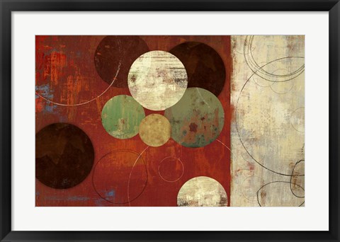 Framed Round and Round Print