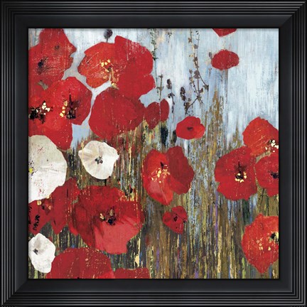 Framed Passion Poppies I Print