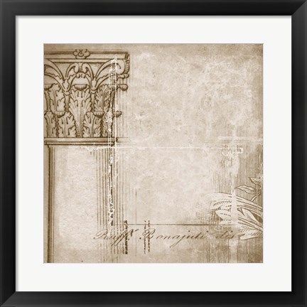 Framed Romanesque I Print