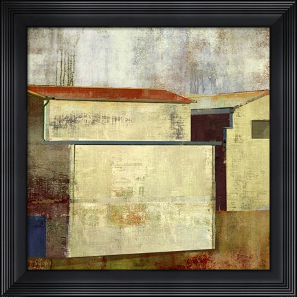 Framed Abstract Construction I Print