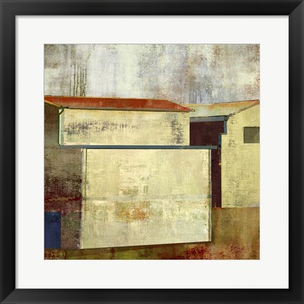 Framed Abstract Construction I Print