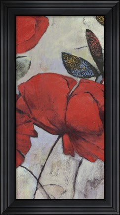 Framed Red Poppy I Print