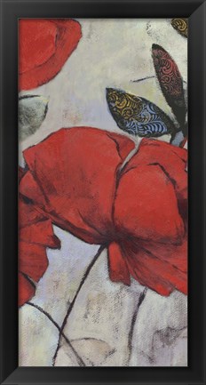 Framed Red Poppy I Print