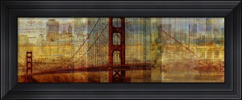 Framed Sunset Bridge Print