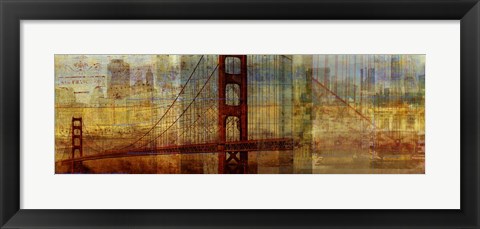 Framed Sunset Bridge Print