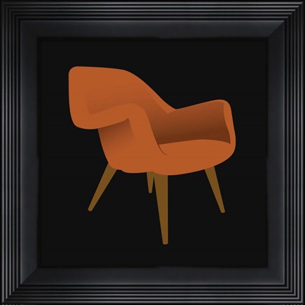 Framed Mid Century Chair II Print