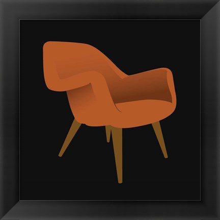 Framed Mid Century Chair II Print